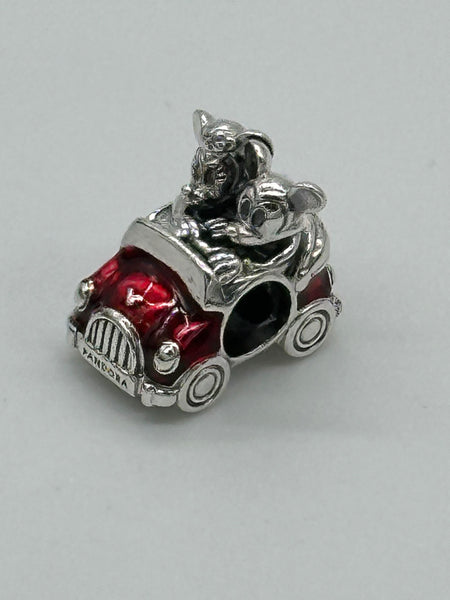 Disney Parks Pandora Mickey & Minnie's Runaway Railway Charm Red Car 2024