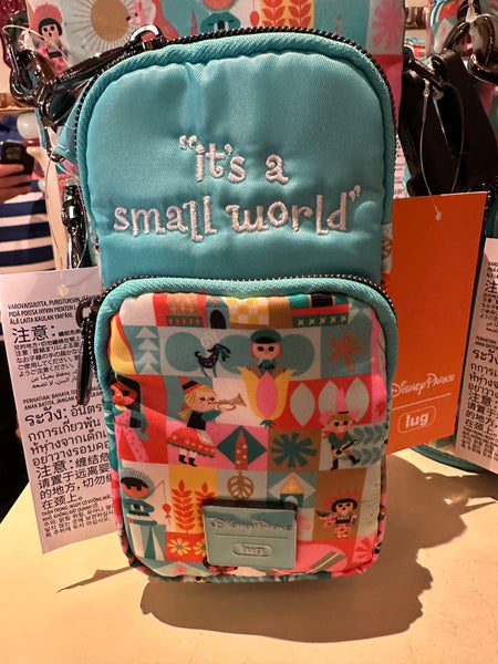 Disney Parks X LUG It's a Small World Crossbody Bottle Bag Huggie SE 2024