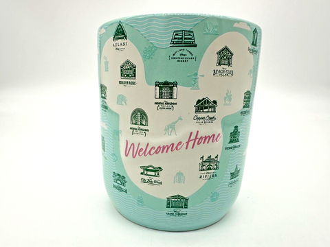 Disney Vacation Club Member DVC Resort Welcome Home Ceramic Mug Green Coffee NWT