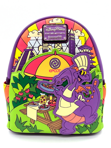 Disney Parks Epcot Food & and Wine Festival Figment Backpack Loungefly 2024 NWT