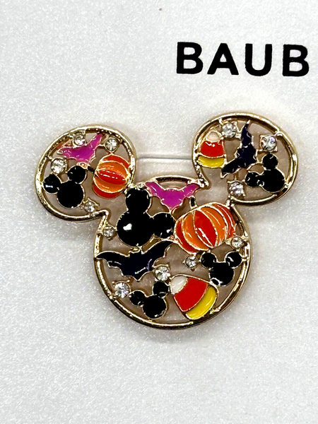 Disney Parks BaubleBar Mickey Icon Halloween Earrings Pumpkin Candy Corn 2024