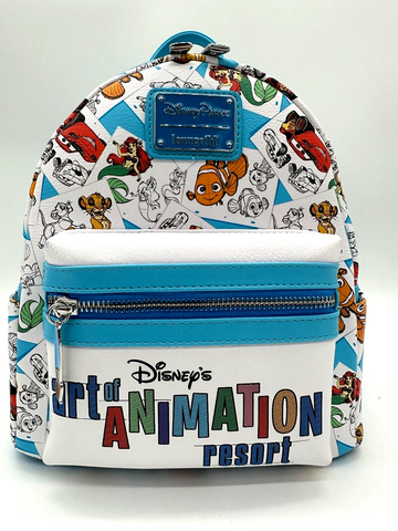 Disney Parks Art of Animation Resort Loungefly Backpack Nemo Simba NWT 2024 B