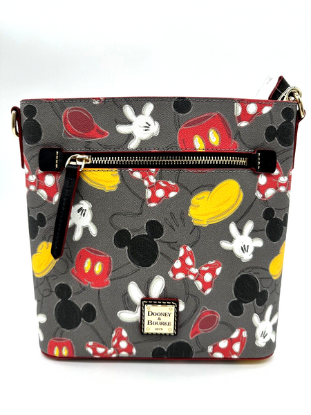 Disney Dooney & and Bourke Best Of Mickey Mania Body Parts Crossbody Purse NWT A