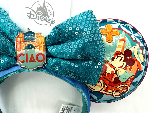 Disney Parks Epcot World Showcase Italy Ciao Mickey Minnie Mouse Ears Headband