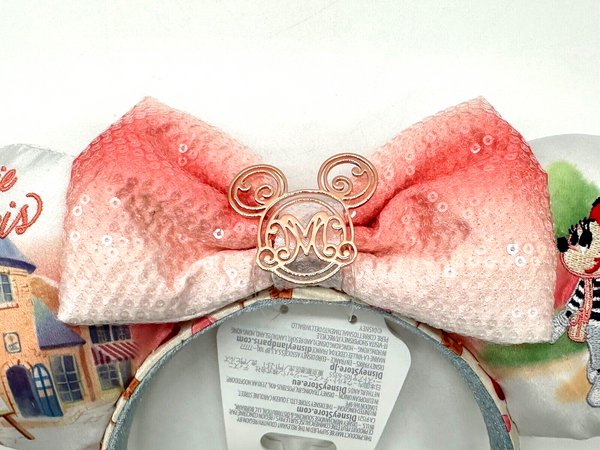 Disney Parks Epcot France World Showcase Minnie Ears Headband Paris 2024 Rose