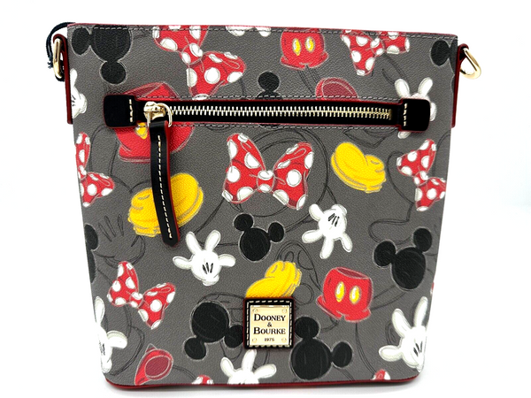 Disney Dooney & and Bourke Best Of Mickey Mania Body Parts Crossbody Purse NWT