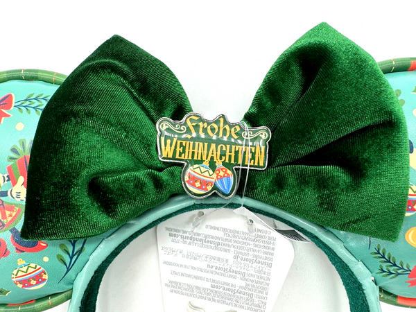 Disney EPCOT Germany Frohe Weihnachten Minnie Mouse Ears Headband Christmas NWT