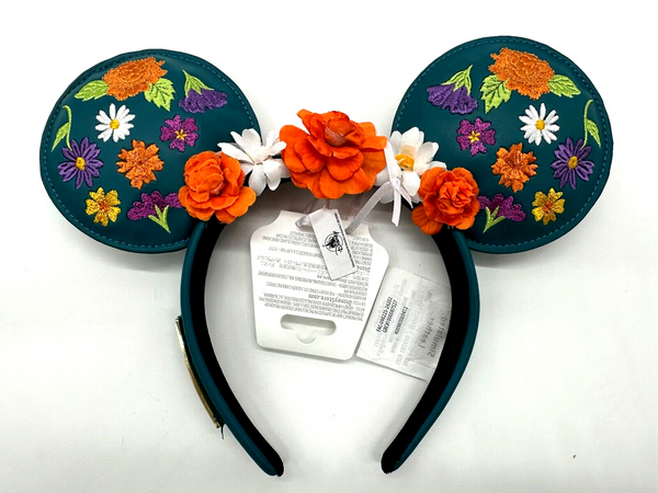 Disney Parks EPCOT Mexico Pavilion Loungefly Minnie Ears Floral Headband 2024