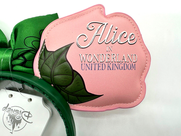 Disney Parks Epcot UK Ashley Eckstein Alice In Wonderland Mouse Ears Headband