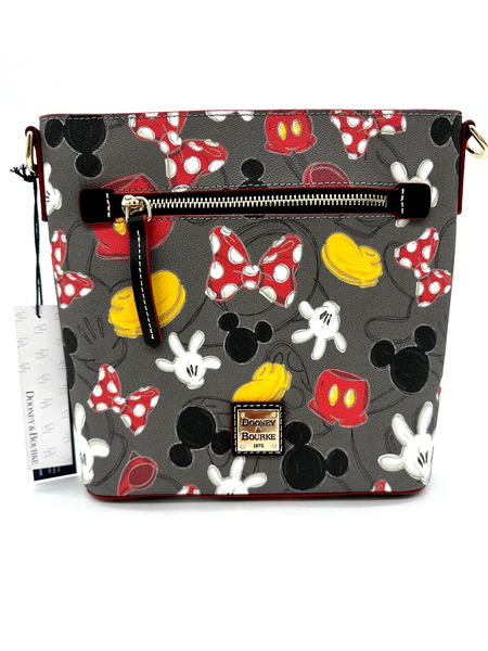 Disney Dooney & and Bourke Best Of Mickey Mania Body Parts Crossbody Purse NWT