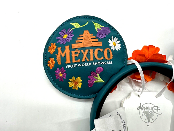 Disney Parks EPCOT Mexico Pavilion Loungefly Minnie Ears Floral Headband 2024