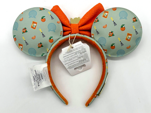 Disney Parks Orange Bird  Loungefly Epcot Flower Garden Minnie Ears Headband NWT