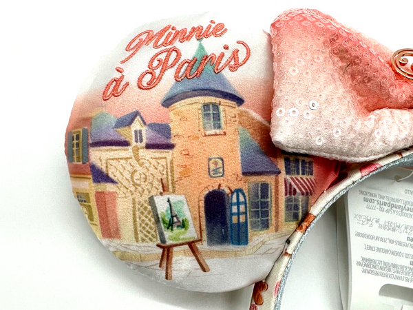 Disney Parks Epcot France World Showcase Minnie Ears Headband Paris 2024 Rose