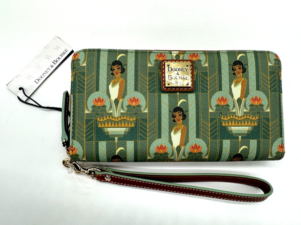 Disney Dooney and & Bourke Princess Tiana Wallet Wristlet the Frog NWT 2024