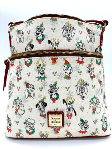 Disney Dooney & Bourke Santa Paws Dogs Crossbody Bag Purse Holiday Christmas B