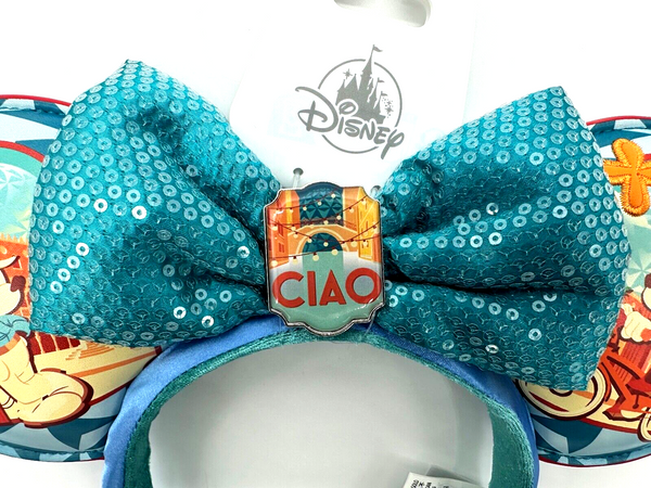 Disney Parks Epcot World Showcase Italy Ciao Mickey Minnie Mouse Ears Headband