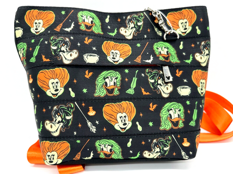 Disney Harveys Hocus Pocus Backpack Minnie Daisy Seatbelt Bag Sanderson Sisters