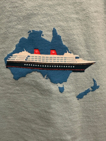 Disney Cruise Line DCL Australia Spirit Jersey Kangaroo Koala XXL 2XL Blue NWT