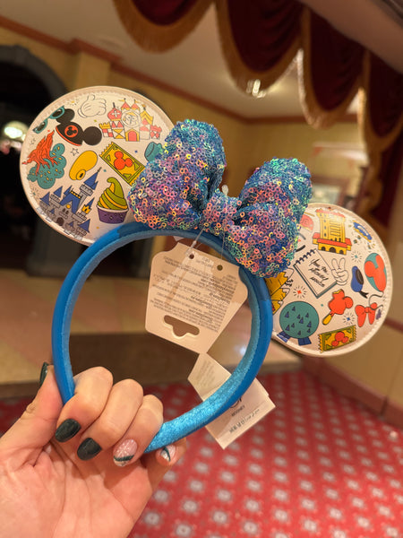 Disney Parks Play in the Park Minnie Mouse Ears Headband 2024 NWT