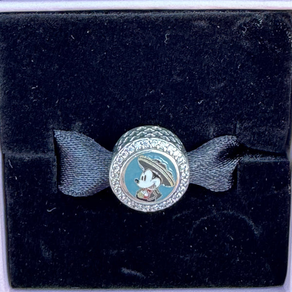 Disney Parks Pandora EPCOT Mexico World Showcase Mickey Mouse Button Charm Park Exclusive