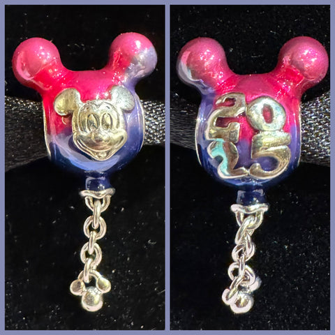 Disney Parks Pandora 2025 MIckey Balloon Dangle Exclusive