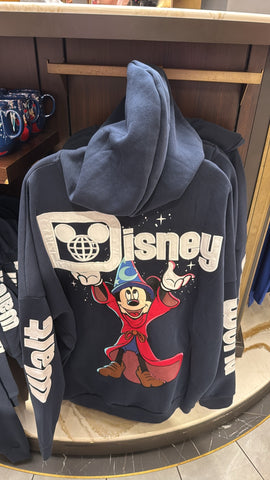 Disney Parks Sorcerer Mickey Zip Hoodie 2025 NWT Walt Disney World ADULT