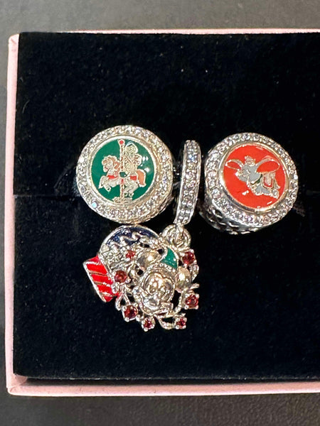 Disney Parks Pandora Christmas 3 charm set Holiday Exclusive 2024