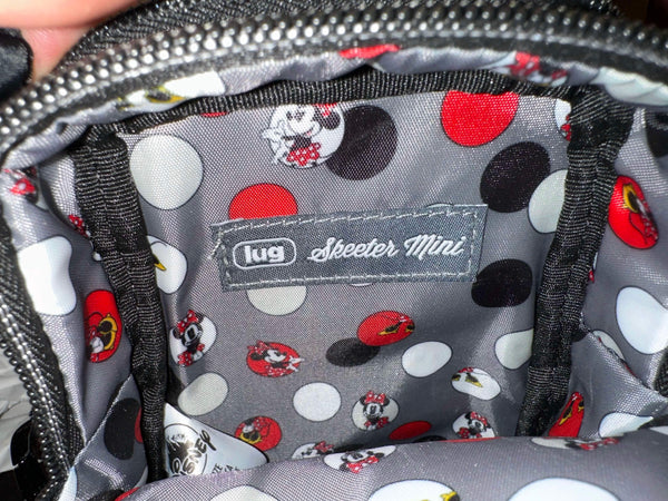 Disney Parks Lug Minnie Mouse Polka Dot Skeeter Mini Crossbody Bag 2024