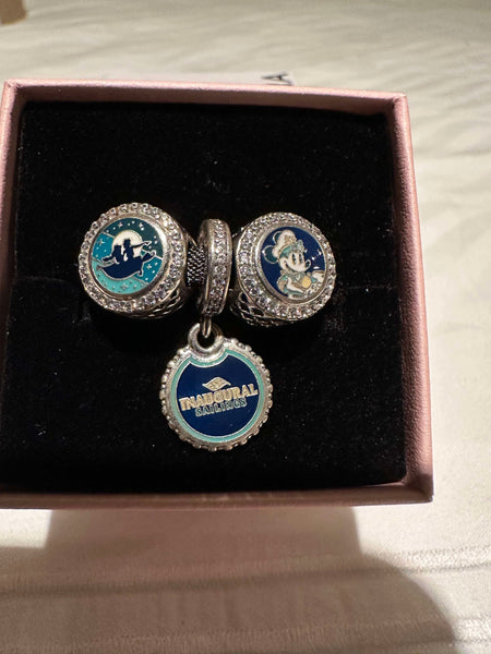 Disney Cruise Line Pandora Disney Treasure Inaugural 3 Charm Set DCL 2025