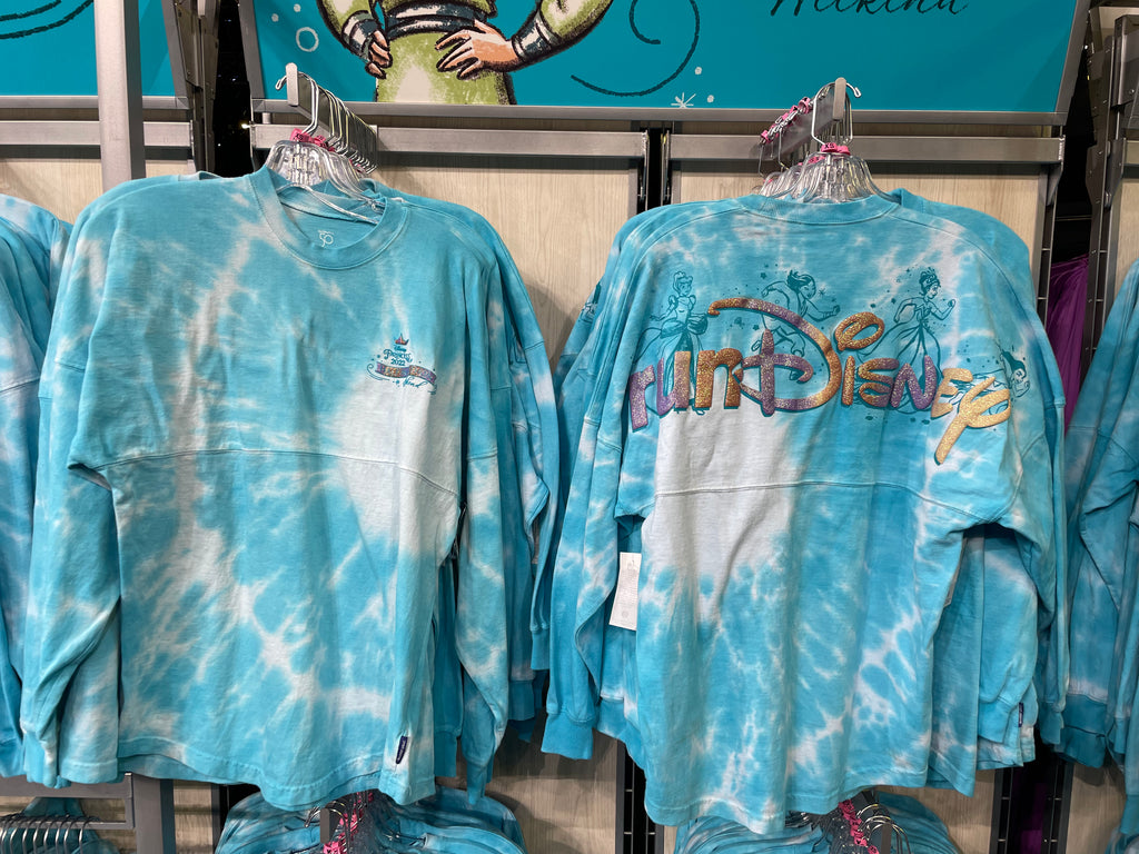 Disney Parks Princess Half Marathon Spirit Jersey Blue Tie Dye Adult 2022  XS XL WDW ONLY