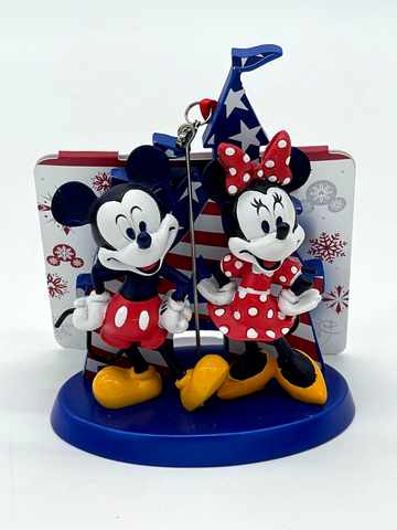 Disney Parks Mickey Minnie Americana Castle Ornament Sketchbook America Mouse