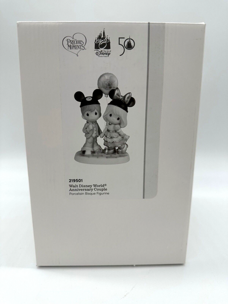 Disney Parks WDW 50th Anniversary Boy Girl Couple Precious Moments Figurine B