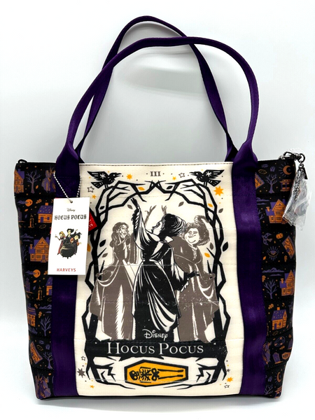 Disney Parks Harveys Hocus Pocus Poster Tote Sanderson Sisters Seatbelt Bag NWT