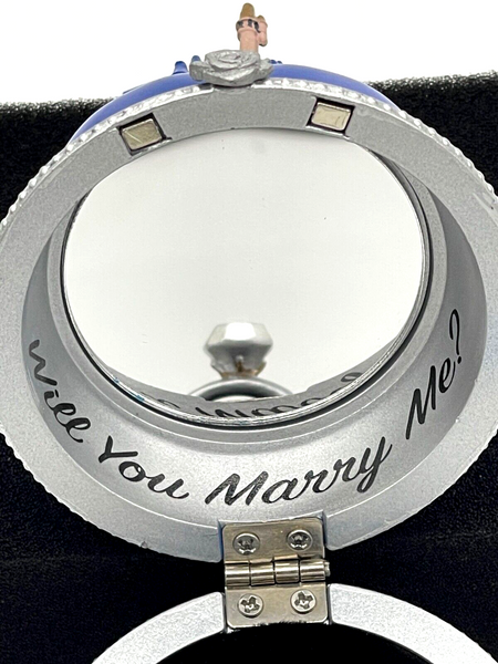 Disney Parks Engagement Ring Box Holder Ornament Cinderella Castle WDW NIB