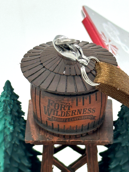 Disney Fort Wilderness Water Tower Chip & Dale Sketchbook Canoe Ornament 2023