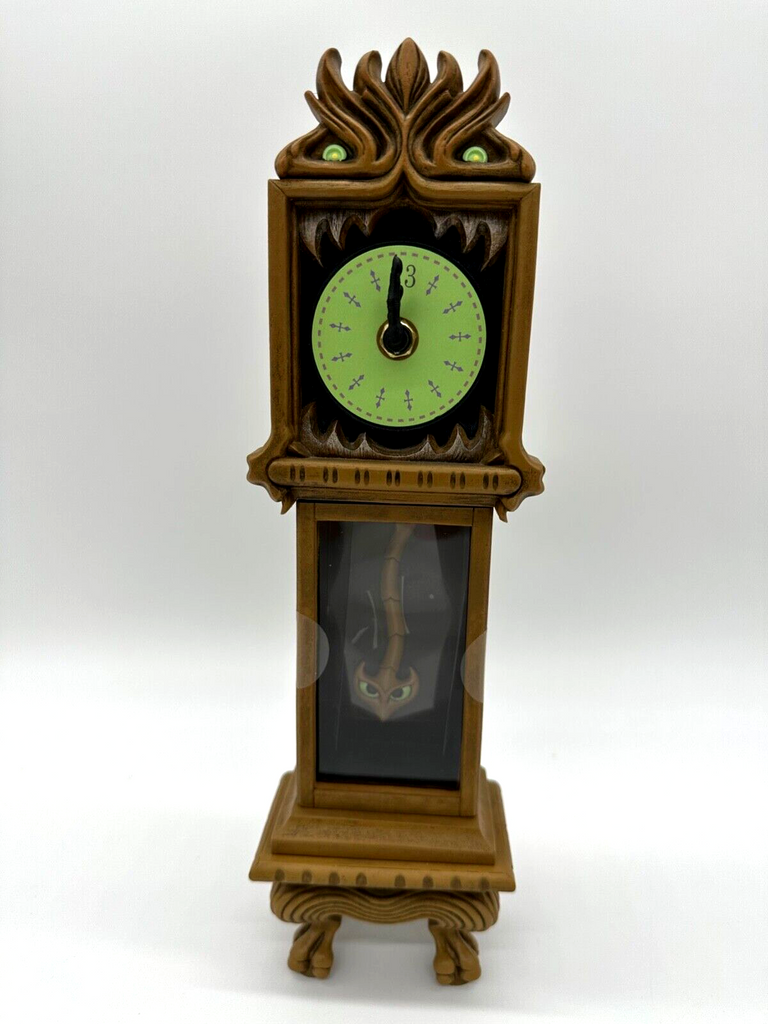 Disney Parks Haunted Mansion Grandfather Clock Figurine Glow in the Dark Working