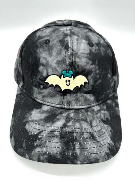 Disney Parks 2023 Halloween Bat Boo Mickey Mouse Ear Baseball Hat Cap Glow Dark