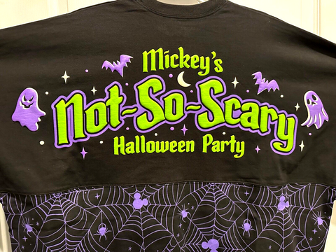 Disney Parks Mickey's Not So Scary Halloween Party Spirit Jersey XL Glow 2023