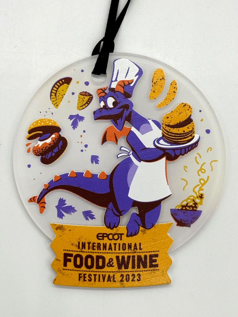 Disney Parks Epcot Food & and Wine Festival Chef Figment Ornament 2023 NWT