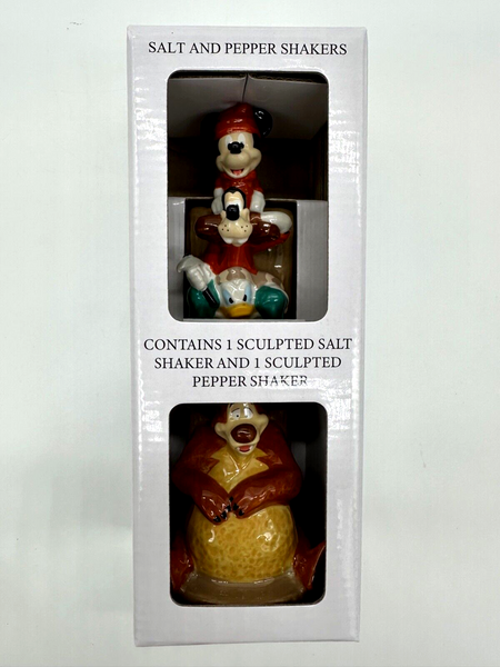 Disney Wilderness Lodge Resort Salt & Pepper Shakers Humphrey Mickey Totem Pole