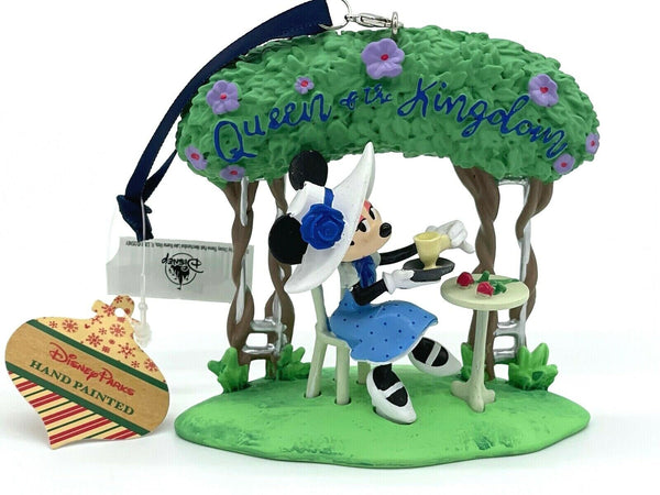 Disney Parks Epcot UK Queen Of The Kingdom Minnie Mouse Ornament Tea 2022 NWT