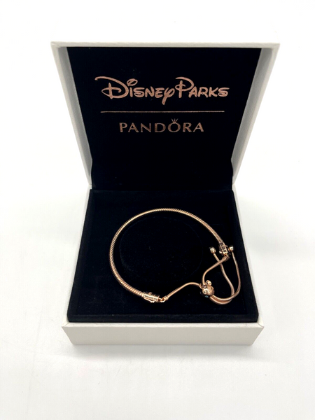 Disney Parks Pandora Mickey Mouse Icon Fantasyland Castle Slider Bracelet Rose