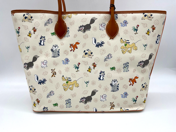Disney Dooney & and Bourke Critters Chaos Tote Purse Bag Zip Pluto Lucifer NWT