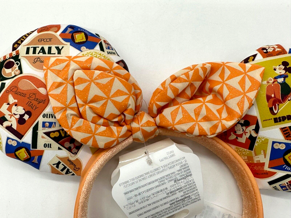 Disney Parks WDW Epcot Italy Pavilion Postcard Minnie Ears Headband 2023 NWT