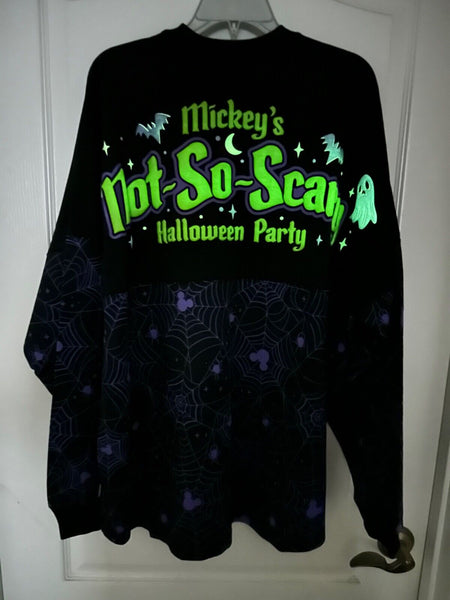 Disney Parks Mickey's Not So Scary Halloween Party Spirit Jersey XL Glow 2023
