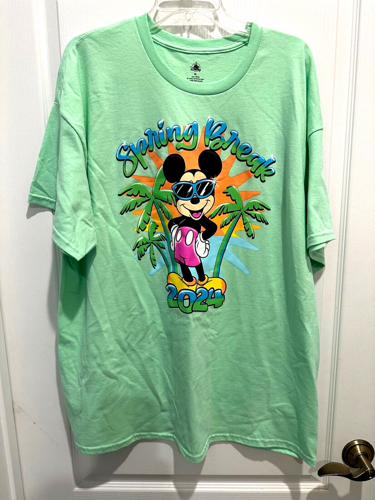 2022 Disney World Port Orleans Riverside Mickey Mouse Green T Shirt Adult XL