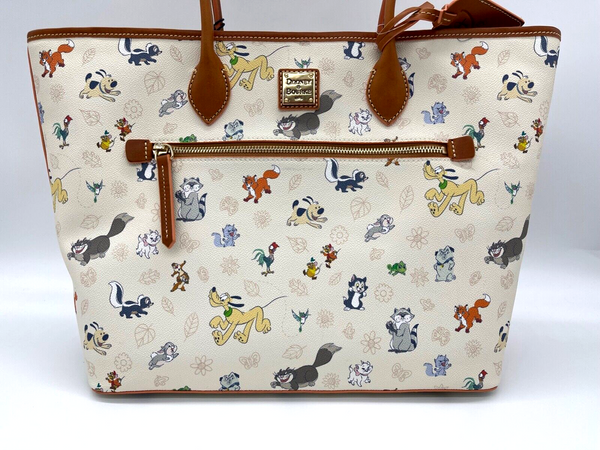 Disney Dooney & and Bourke Critters Chaos Tote Purse Bag Zip Pluto Lucifer NWT