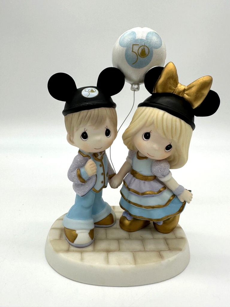 Disney Parks WDW 50th Anniversary Boy Girl Couple Precious Moments Figurine B