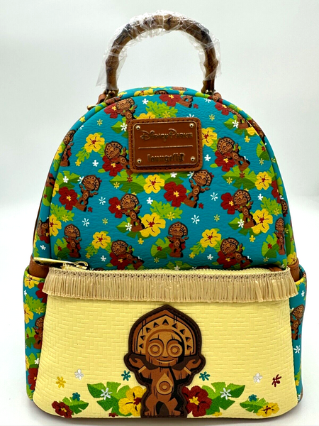 Disney Parks Polynesian Village Resort Tiki Backpack Bag Loungefly NWT 2023 Maui