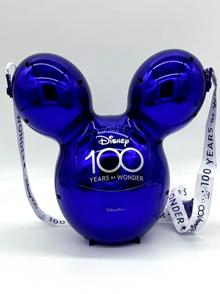 Disney Parks 100 Years Of Wonder Mickey Mouse Purple Balloon Popcorn Bucket NWT
